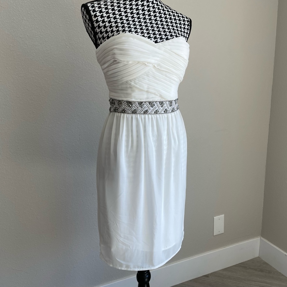 NWT MM Couture Strapless Dress